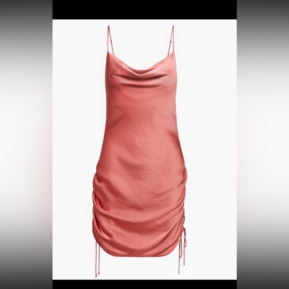 Aritzia Wilfred Only Ruched Slip Mini Dress Size S NWT